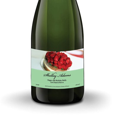 Jules Feraud Brut With Personalised Champagne Label Birthday Cake